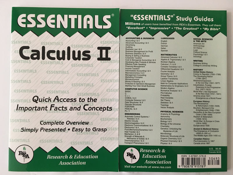 Essentials Cauculus Ii (SKU 10543610189)