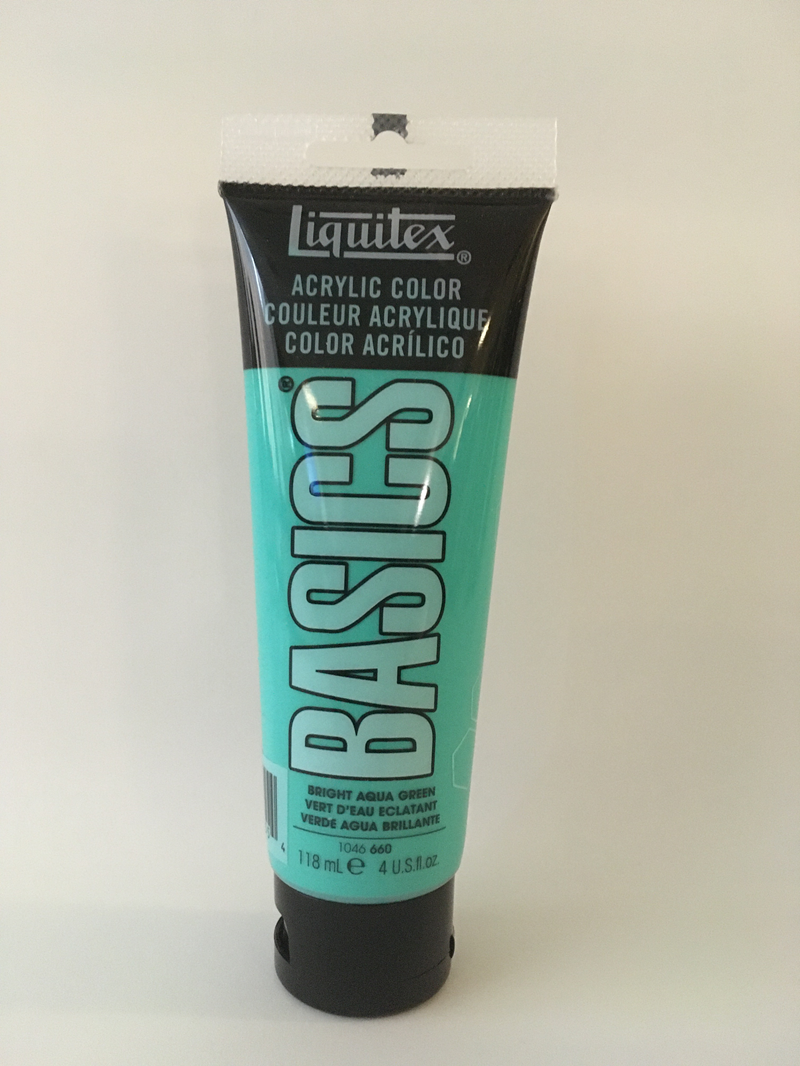 Liquitex Bright Aqua Green Basics Acrylic Paint 8.45oz • Price »