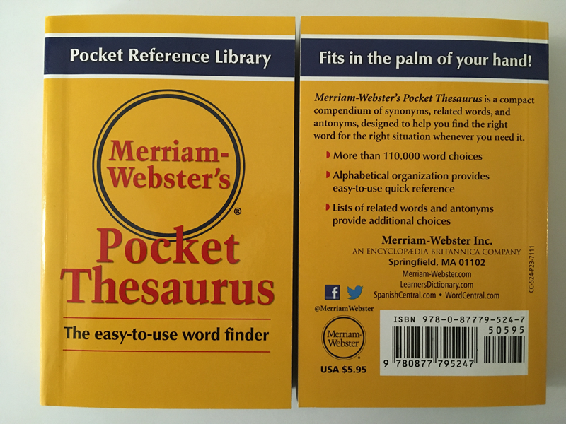 Thesaurus and Symbol Users - slide Thesaurus again