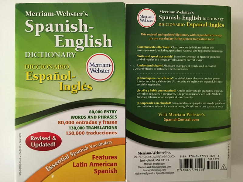 Mw Spanish-English Dictionary (SKU 10613283189)
