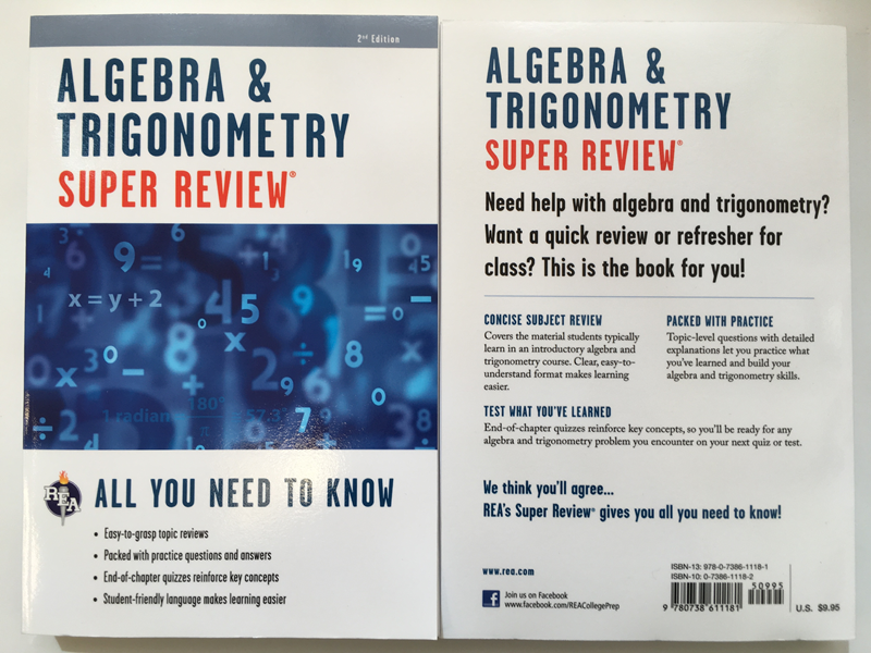 Super Review Algebra & Trigonometry (SKU 10468647189)