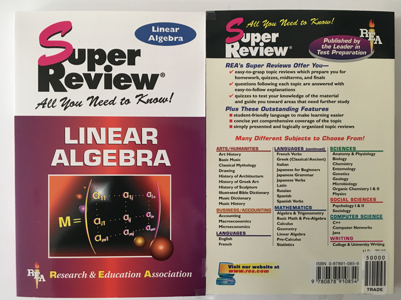 Super Review - Linear Algebra (SKU 10593813189)