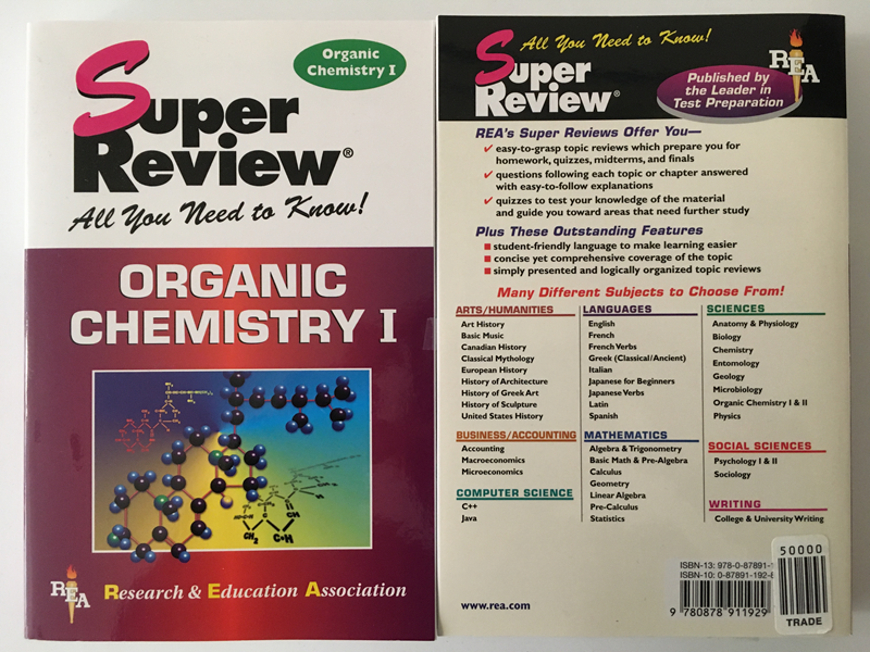 Organic Chemistry I Super Review (SKU 10187081189)