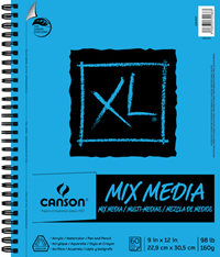XL MIX MEDIA PAPER PAD SPIRAL